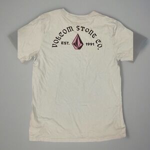 Y2K‎ VTG Volcom Men's Blue Crew Neck Tshirt Medium